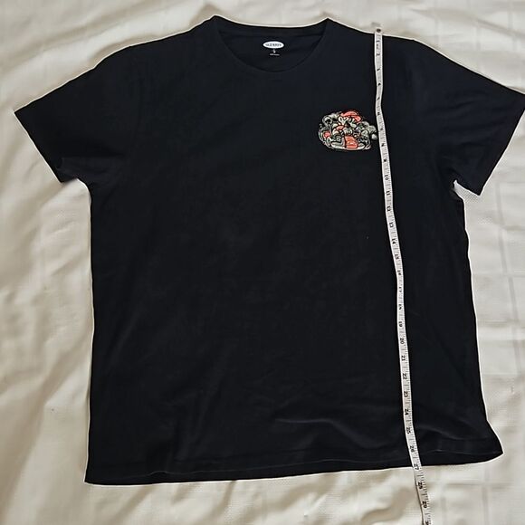 Old Navy Men's Super Mario Logo Short Sleeves Cotton T-Shirt Black XL - Picture 9 of 16